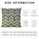 Ulloord Decorative Square Throw Pillow Cover n Pack Blue Stripes Pillow Case for Sofa Home Decoration