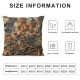 Ulloord Pillow Cover Black Spotlight Animal Orange Book Natural Cool Decorative Linen Throw Pillow Case for Sofa Car Bedding Decoration