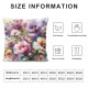 Ulloord Pillow Cover Pattern Beautiful Peony Flower Watercolor Floral Nature Painting Spring Summer Decorative Linen Throw Pillow Case for Sofa Car Bedding Decoration