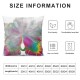 Ulloord Butterflies Lumbar Throw Pillow Cover/Shams Cushion Case Decorative Invisible Zipper Design for Sofa Pillowcase Only