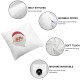 Ulloord Snowman Velvet Oblong Lumbar Plush Throw Pillow Cover/Shams Cushion Case - Decorative Invisible Zipper Design for Couch Sofa Pillowcase Only