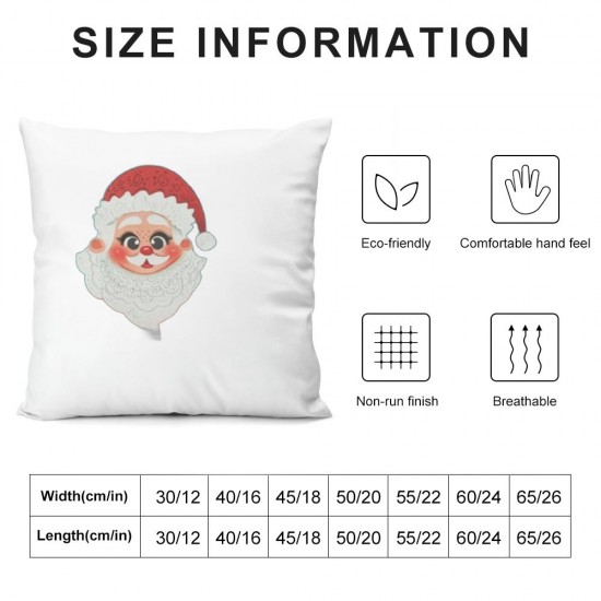 Ulloord Snowman Velvet Oblong Lumbar Plush Throw Pillow Cover/Shams Cushion Case - Decorative Invisible Zipper Design for Couch Sofa Pillowcase Only