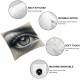 Ulloord Throw Pillow Cover Linen Woman Eye Eyebrows Makeup Look Line People Eyebrow Fashion Design Decorative Square Pillow Case for Couch Sofa Home Decoration