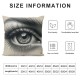 Ulloord Throw Pillow Cover Linen Woman Eye Eyebrows Makeup Look Line People Eyebrow Fashion Design Decorative Square Pillow Case for Couch Sofa Home Decoration