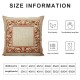 Ulloord Decorative Square Throw Pillow Cover Linen Red Stitching USA Dirty Baseball Brown Sports Series Single Recreation Space Textures Close Detail Pillow Case for Couch Sofa Home Decoration