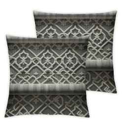 Ulloord Throw Pillow Cover Linen Floor Decor Gray Color Style Pattern Ornament Texture Abstract Textures Concept Decorative Square Pillow Case for Couch Sofa Home Decoration