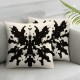 Ulloord Throw Pillow Cover Linen Dye Indigo Pattern Japanese Traditional Drawn White Textures Good Decorative Square Pillow Case for Couch Sofa Home Decoration