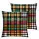 Ulloord Throw Pillow Cover Classic Textile Scottish Blanket Pattern Texture Abstract Textures Decorative Square Pillow Case for Couch Sofa Home Decoration