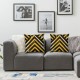 Ulloord Decorative Square Throw Pillow Cover n Yellow Black Road s Pillow for Sofa Home Decoration