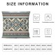 Ulloord Throw Pillow Cover Linen n Geometric Decoration Decorative Square Pillow Case for Couch Sofa Home Decoration