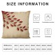 Ulloord Decorative Square Throw Pillow Cover Red Stitching Pillow Case for Sofa Home Decoration