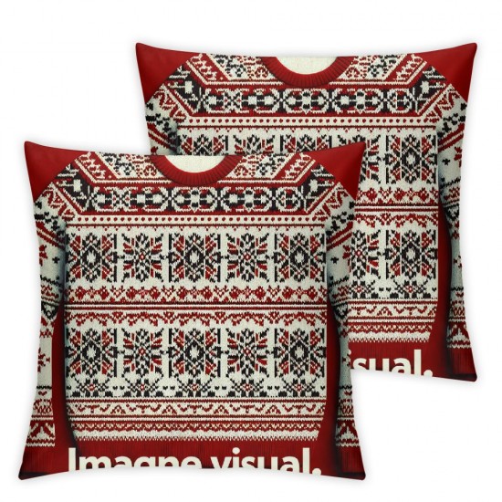 Ulloord Throw Pillow Cover Linen Folk Crossstitch Pattern Sami Lapland Traditional Swedish Saami Textures Finnish Norwegian Oblast Decorative Square Pillow Case for Couch Sofa Home Decoration