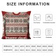 Ulloord Throw Pillow Cover Linen Folk Crossstitch Pattern Sami Lapland Traditional Swedish Saami Textures Finnish Norwegian Oblast Decorative Square Pillow Case for Couch Sofa Home Decoration