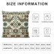 Ulloord Throw Pillow Cover Linen Pattern Design Peruvian Beige Peru Textures Print Decorative Square Pillow Case for Couch Sofa Home Decoration