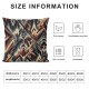 Ulloord Throw Pillow Cover Linen Surface Pattern Interiors Cloth Seamless Textures Print Faux Textile Design Decorative Square Pillow Case for Couch Sofa Home Decoration