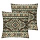 Ulloord Throw Pillow Cover Linen Pattern Design Brown Peruvian Beige Abstract Peru Textures Print Decorative Square Pillow Case for Couch Sofa Home Decoration