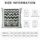 Decorative Square Throw Pillow Cover Linen Texture Vintage Gray Chevron Zag Geometric Stripes Pattern Black White in Abstract Design Textures Pillow Case for Couch Sofa Home Decoration