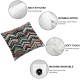 Ulloord Throw Pillow Cover Linen Surface Pattern Interiors Cloth Seamless Textures Print Faux Textile Design Decorative Square Pillow Case for Couch Sofa Home Decoration