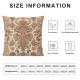 Ulloord Throw Pillow Cover Linen Rose Color Surface Colors Shade Glossy Pink Decorative Square Pillow Case for Couch Sofa Home Decoration