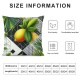 Ulloord Pillow Cover Green Succot Palm Branch Lulav Sukkot Yellow Pattern Decorative Linen Throw Pillow Case for Sofa Car Bedding Decoration