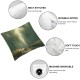 Ulloord Decorative Square Throw Pillow Cover Linen On Path Parks Outdoor Pillow Case for Couch Sofa Home Decoration