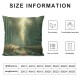 Ulloord Decorative Square Throw Pillow Cover Linen On Path Parks Outdoor Pillow Case for Couch Sofa Home Decoration