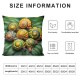 Ulloord Pillow Cover Green n Snail Polymita Picta Most Colorful Animals Wildlife Nature Red Beautiful Decorative Linen Throw Pillow Case for Sofa Car Bedding Decoration