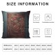 Ulloord Decorative Square Throw Pillow Cover Linen Persian Carpet Texture Middle to Easy Interiors Motif Textures Pattern Pillow Case for Couch Sofa Home Decoration