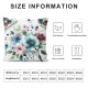 Ulloord Pillow Cover Pattern Beautiful Floral Summer Decorative Throw Pillow Case for Sofa Car Bedding Decoration