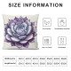 Ulloord Pillow Cover Flower Floral Perle Von Nurnberg Ornamental Real Aeonium Leaf Nature Color Objects Top Decorative Linen Throw Pillow Case for Sofa Car Bedding Decoration