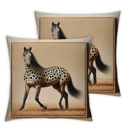 Ulloord Pillow Cover n Animals Speed Drawn Nature Decorative Linen Throw Pillow Case for Sofa Car Bedding Decoration