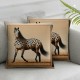 Ulloord Pillow Cover n Animals Speed Drawn Nature Decorative Linen Throw Pillow Case for Sofa Car Bedding Decoration