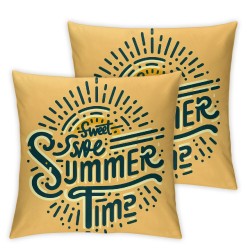 Ulloord Summer Pillow Covers Outdoor Pillow Covers Throw Pillow Covers Sweet Summer Time Cushion Case Summer Outdoor Decoration for Farmhouse Sofa Home Car Couch