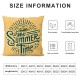 Ulloord Summer Pillow Covers Outdoor Pillow Covers Throw Pillow Covers Sweet Summer Time Cushion Case Summer Outdoor Decoration for Farmhouse Sofa Home Car Couch