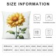 Ulloord Summer Pillow Covers Daisy Throw Pillow Covers Summer Yellow Outdoor Décor Cushion Case Decoration for Home Couch Chair Sofa