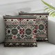 Ulloord Pillow Cover Red Middle Eastern ian Sadu Tradition Kuwait Decorative Throw Pillow Case for Sofa Car Bedding Decoration