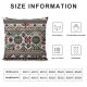 Ulloord Pillow Cover Red Middle Eastern ian Sadu Tradition Kuwait Decorative Throw Pillow Case for Sofa Car Bedding Decoration