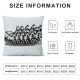 Ulloord Pillow Cover Dressage Horse Lovers Christmas Tree Sport Horses Animals Head Black Composition Decorative Linen Throw Pillow Case for Sofa Car Bedding Decoration