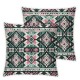 Ulloord Ethnic Throw Pillow Covers, Culture Decorative Pillow Covers Digital Printing for Couch Sofa Bed Invisible Zipper