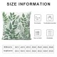 Ulloord Pillow Cover Leaf Floral White Codiaeum Philodendron Decorative Throw Pillow Case for Sofa Car Bedding Decoration