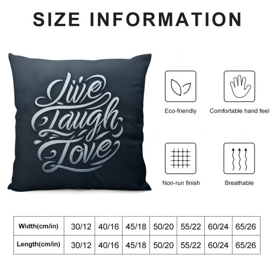 Ulloord Throw Pillow Cover Linen Design Decoration Love Decorative Square Pillow Case for Couch Sofa Home Decoration