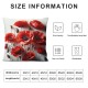 Ulloord  Spring Poppy Flowers Decorative Pillow Covers, Red Crimson White Poppy Nature Beautiful Beauty Blossom Double Sided Throw Pillow Covers Sofa Cushion Cover Square