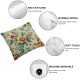 Spring Pillows Decorative Floral Throw Pillow Covers , Green Flower Print Decorative Double Sided Square Pillow Cases Pillowcase Sofa Cushion