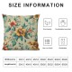 Spring Pillows Decorative Floral Throw Pillow Covers , Green Flower Print Decorative Double Sided Square Pillow Cases Pillowcase Sofa Cushion