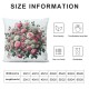 Pink Decorative Pillow Covers, Pink Flowers and On Floral Double Sided Throw Pillow Covers Sofa Cover Square