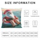 Merry Christmas Decorative Pillow Covers , Beach Stock Christmas Double Sided Throw Pillow Covers Sofa Cushion Cover