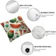 Summer Fruit Pillow Covers ,  Linen Square Throw Pillow Covers Sofa Decorative Pillowcase Cushion