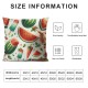 Summer Fruit Pillow Covers ,  Linen Square Throw Pillow Covers Sofa Decorative Pillowcase Cushion