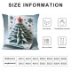 Ulloord  Merry Christmas Decorative Pillow Covers ,Turquoise Stars On an Aqua Background Double Sided Throw Pillow Covers Sofa Cushion Cover