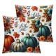 Ulloord Fall Y’All Pumpkin Throw Pillow Covers Autumn Flowers Pillow, Thanksgiving Home Decor